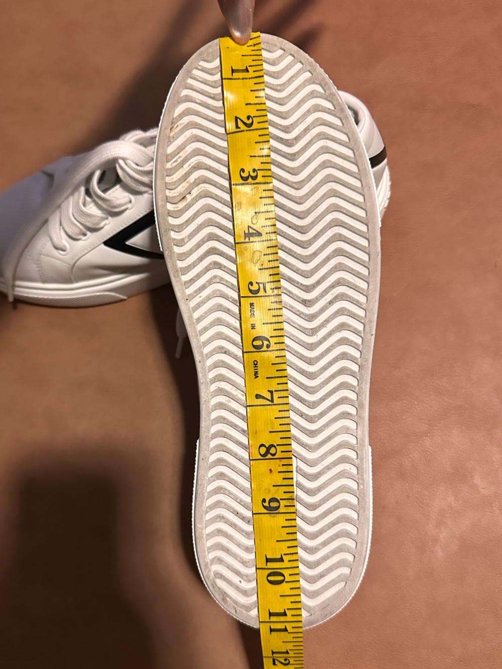 Prada Milano Triangle Logo White Black Leather Platform Sneakers EU 39.5 US 9.5 - Picture 7 of 8